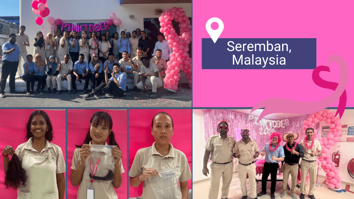 Pink Ribbon Aktionstag 2024 bei CeramTec in Seremban, Malaysia