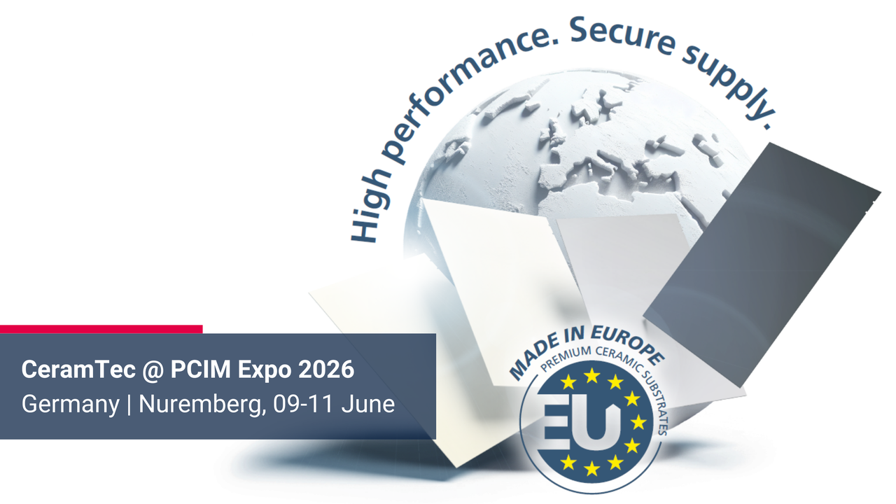 News image for CeramTec's trade show appearance at PCIM Expo 2026