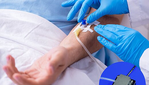 Man gets an injection
