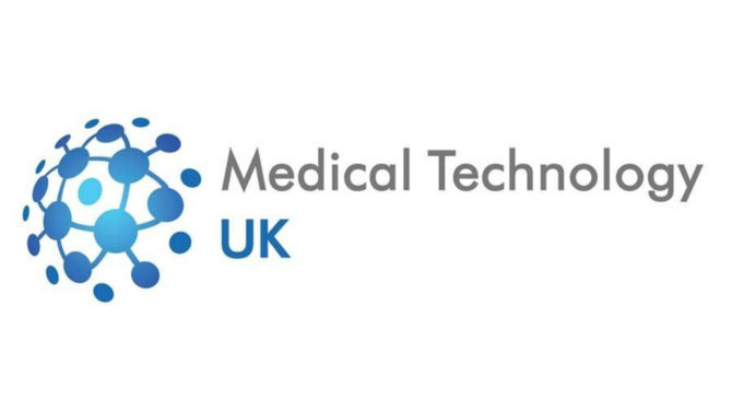 Logo der Medical Technology UK auf weißem Hintergrund