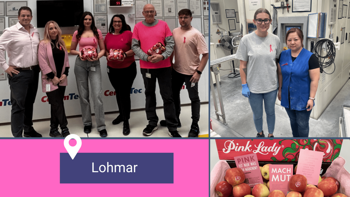 Pink Ribbon Aktionstag 2024 bei CeramTec in Lohmar