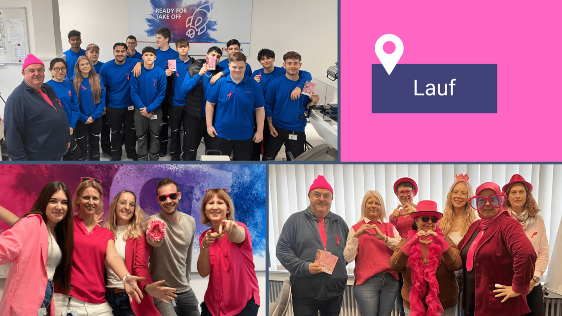 Pink Ribbon Aktionstag 2024 bei CeramTec in Lauf