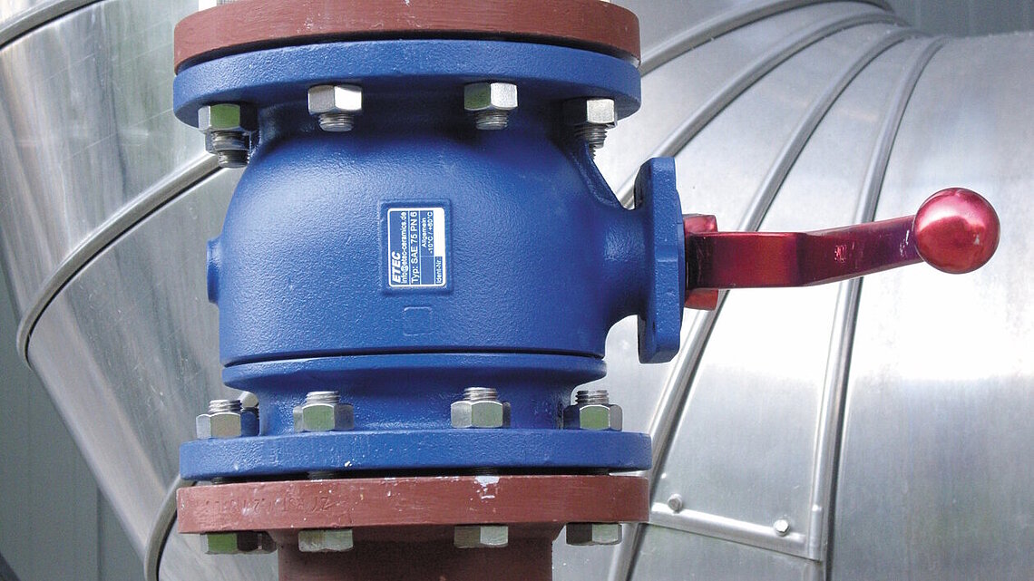 Vanne à bille en acier et céramique résistante à l'usure