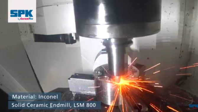 Vorschau zum SPK-Video über Inconel-Fräsen mit einem Keramik-Schaftfräser