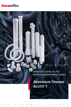 Cover page of the brochure about aluminium titanate