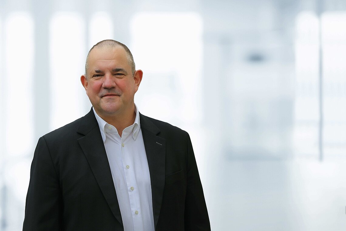 Richard Boulter infront of a light background