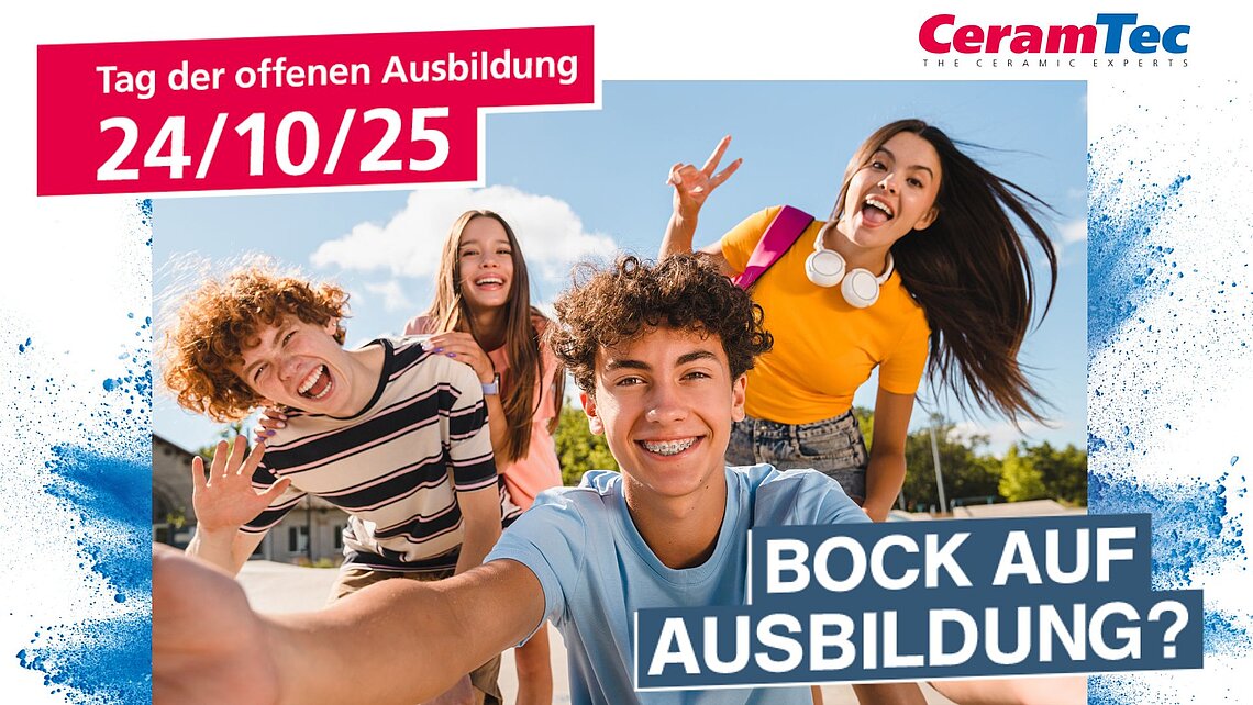 Flyer zum Open House bei CeramTec in Lauf im Oktober 20245