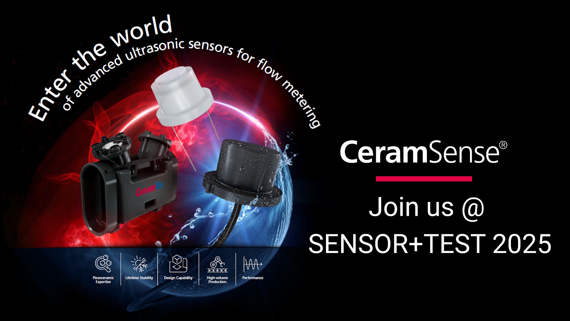 News-Bild zum Messe-Auftritt von CeramTec mit CeramSense bei der Sensor+Test 2025 in Nürnberg