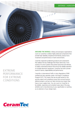 Insight into CeramTec North America's brochure on its technical ceramics solutions