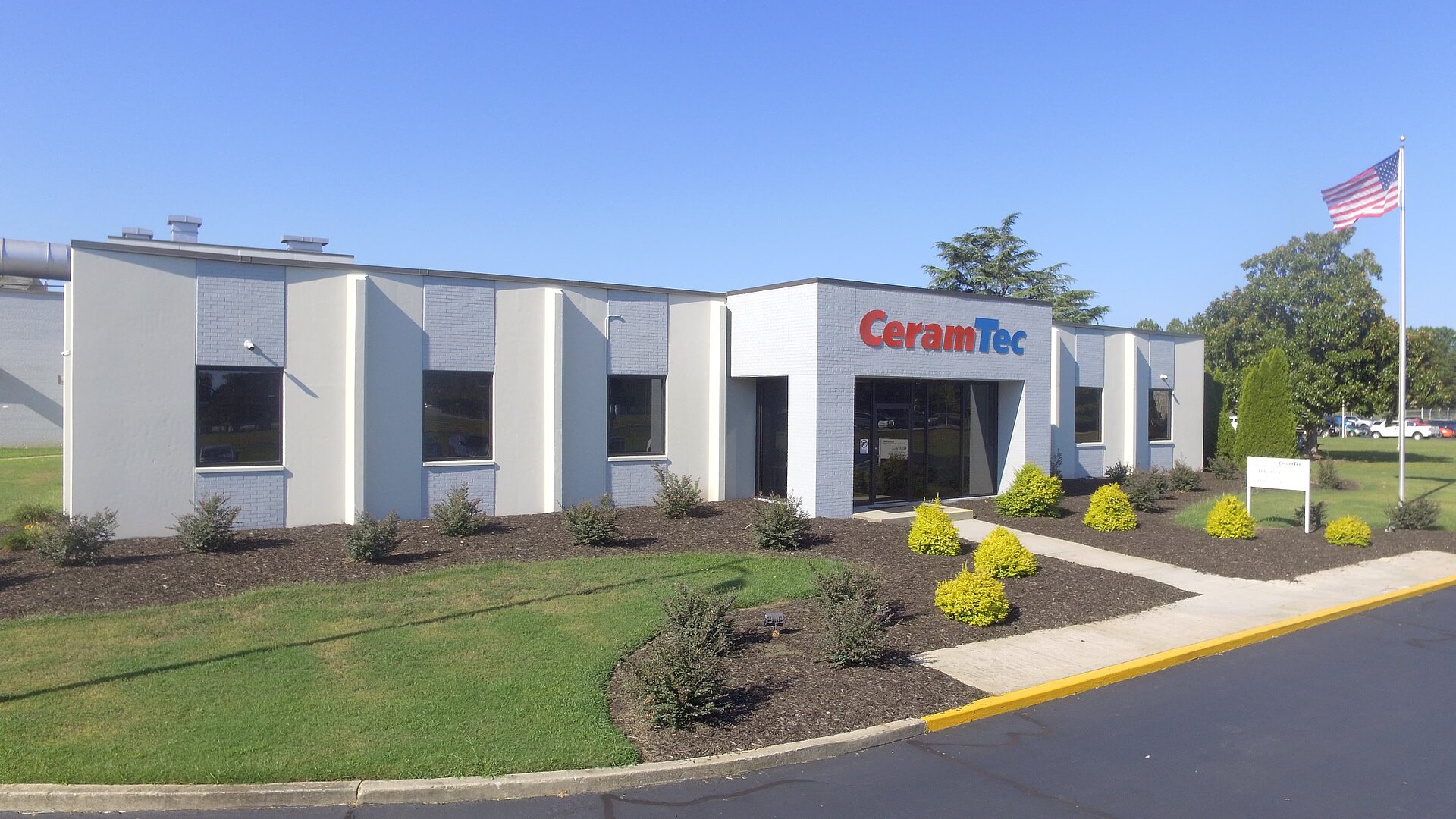 Entrance area of CeramTec in the USA