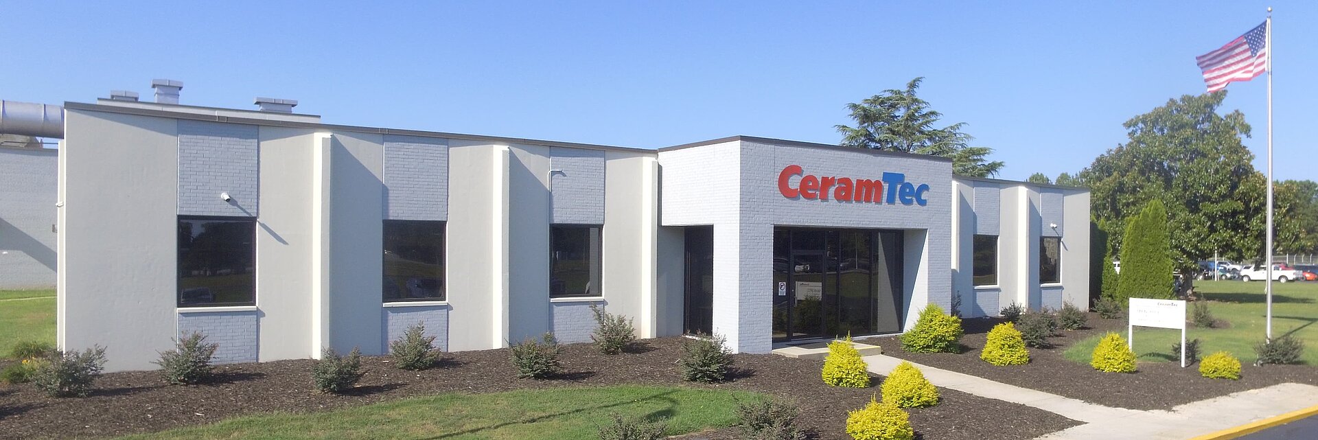 Entrance area of CeramTec in the USA