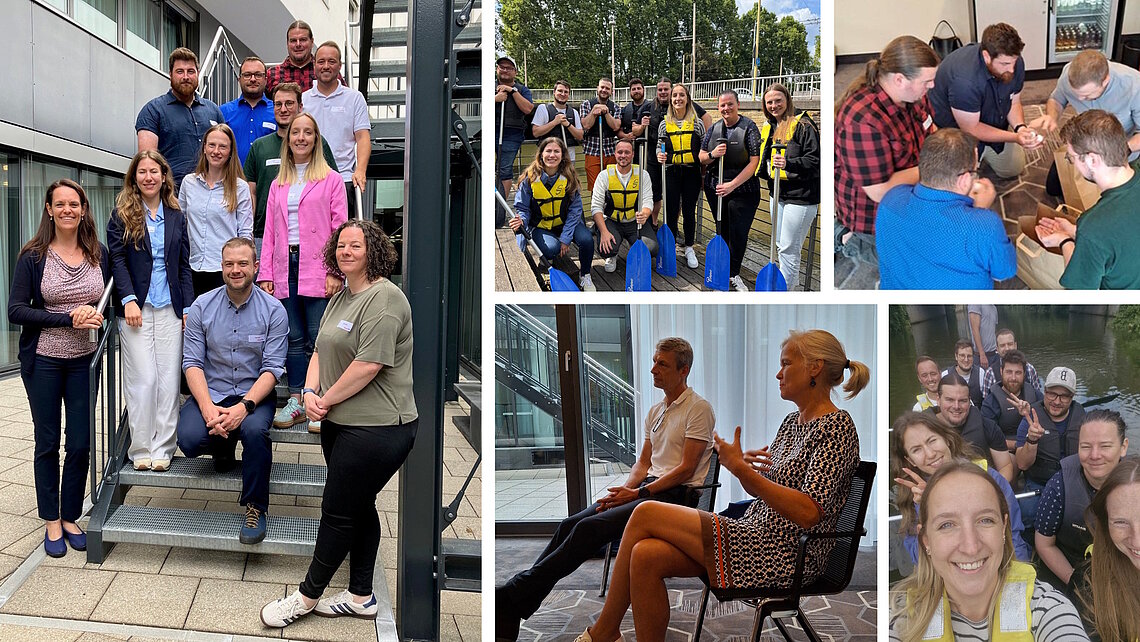 Photo collage shows CeramTec's CT Grow talent programme and participants in the programme's first international group