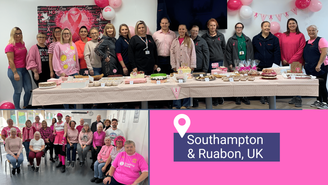 Pink Ribbon Aktionstag 2024 bei CeramTec in Southampton / Ruabon UK