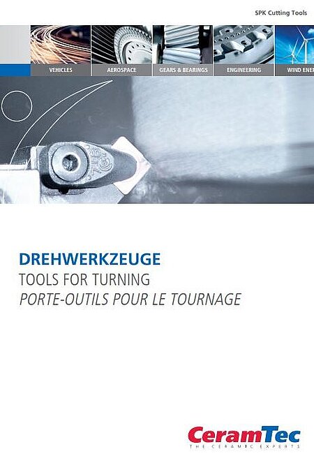 Titelbild einer CeramTec Drehwerkzeug-Broschüre