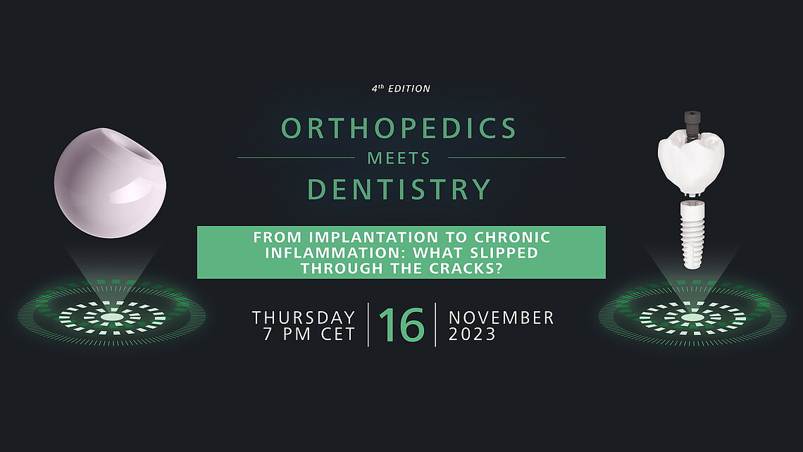 Flyer for the event Orthopedics meets Dentistry 2023