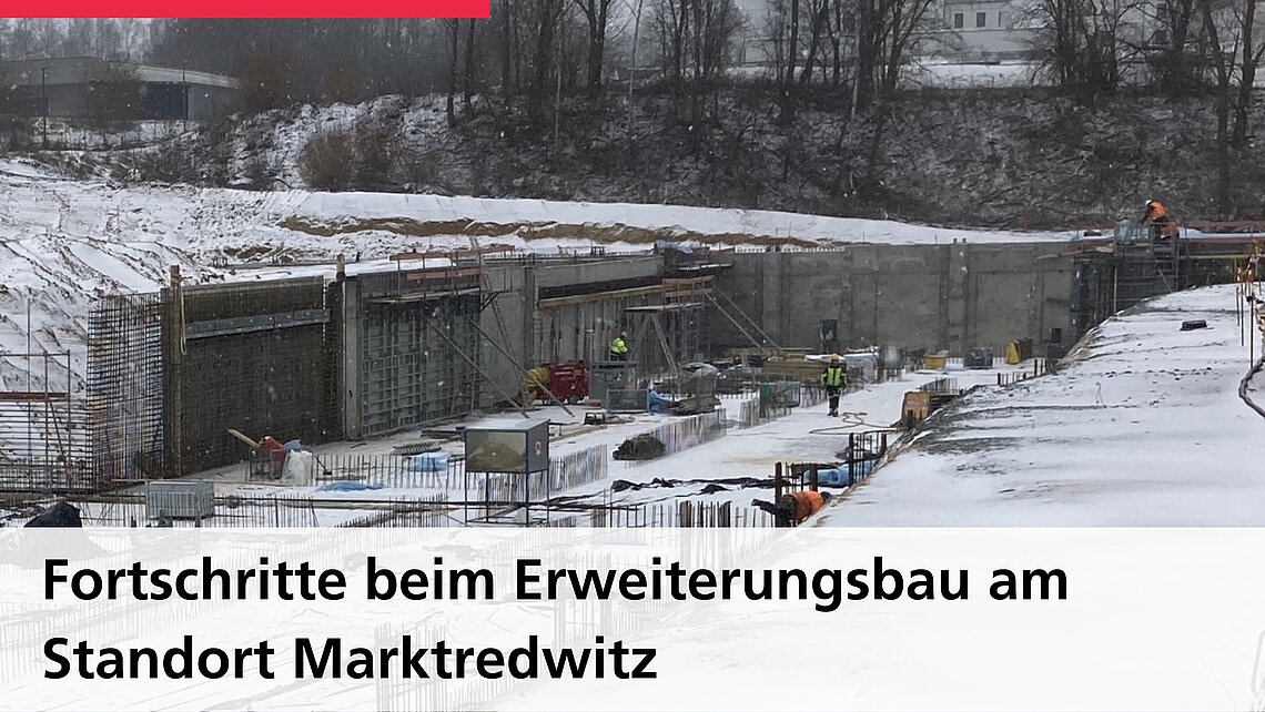 Foto der Baustelle in Marktredwitz im Januar 2024