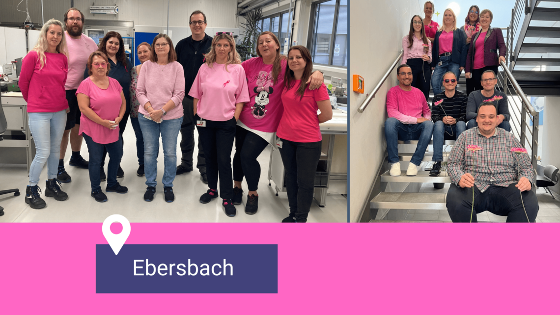 Pink Ribbon Aktionstag 2024 bei CeramTec in Ebersbach