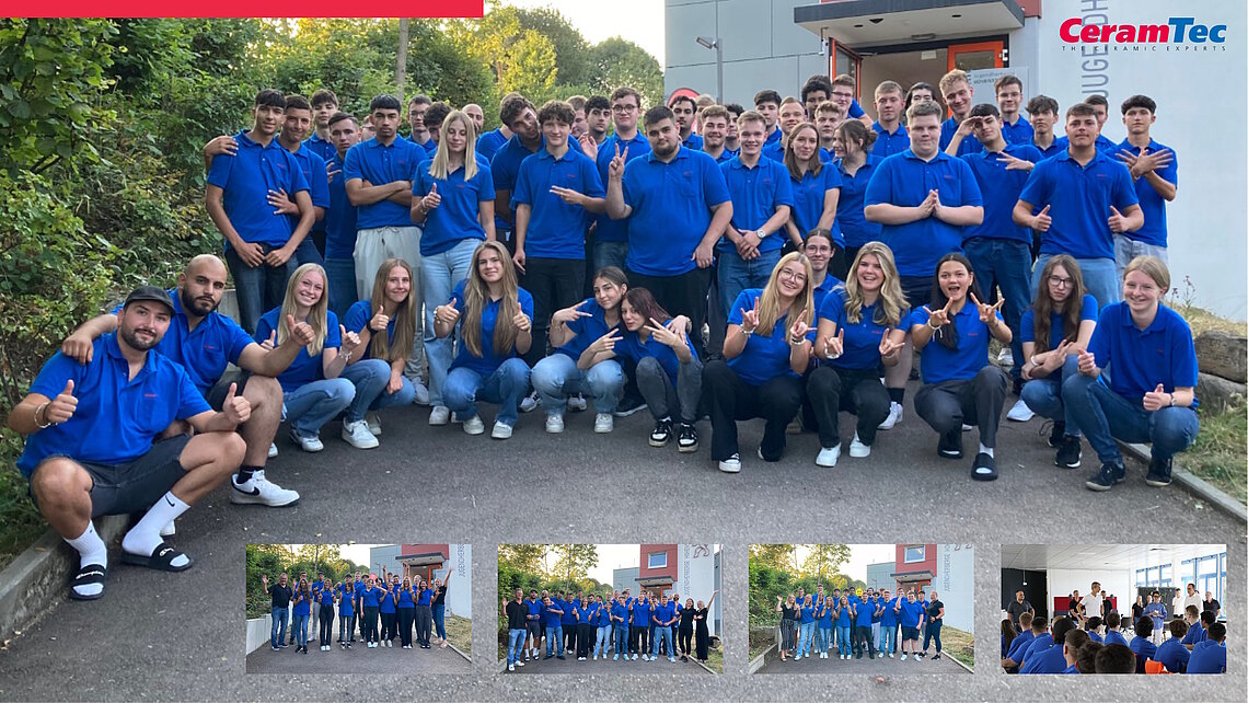 Azubis und Studenten von CeramTec für das Jahr 2024