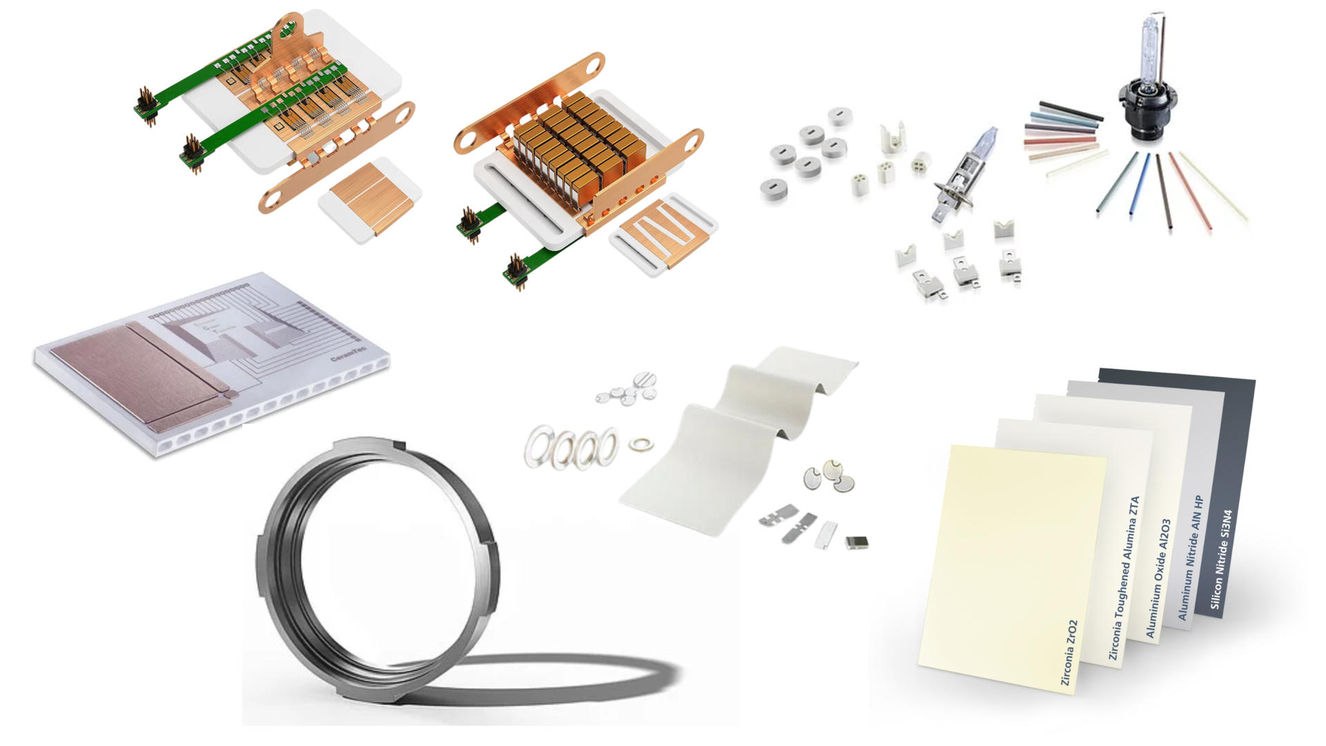 Produits céramiques sélectionnés par CeramTec pour les secteurs de l'automobile et de la mobilité électrique