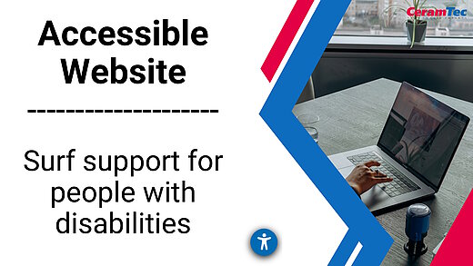 News article on CeramTec's barrier-free website