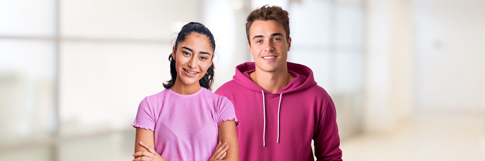 Cover picture for the student section with a student