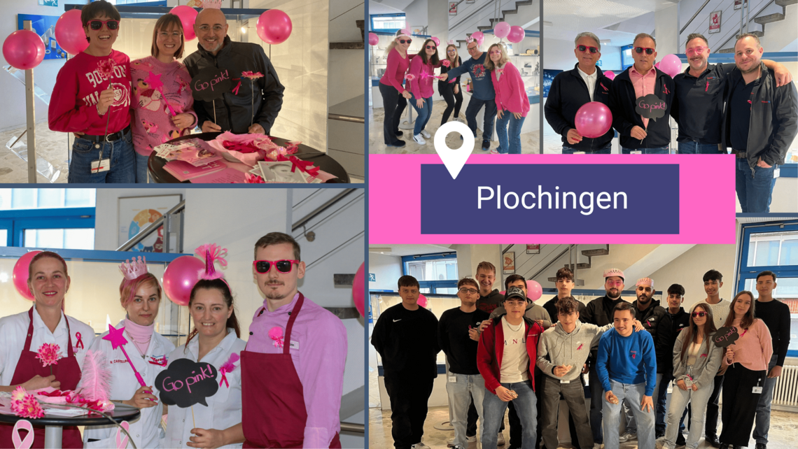 Pink Ribbon Aktionstag 2024 bei CeramTec in Plochingen