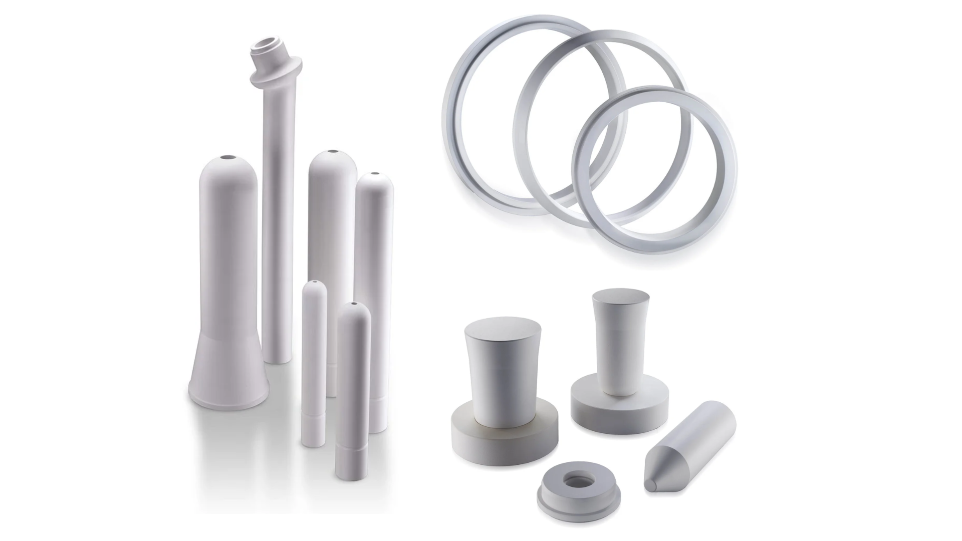 Différents tubes et composants en Al2TiO5 titanate d'aluminium