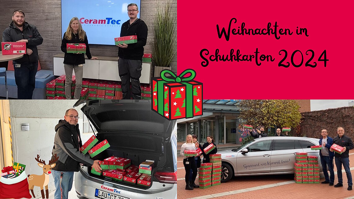 Beteilgung von CeramTec bei der Aktion Weihnachten im Schuhkarton