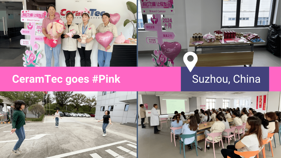Pink Ribbon Aktionstag 2024 bei CeramTec in Suzhou, China