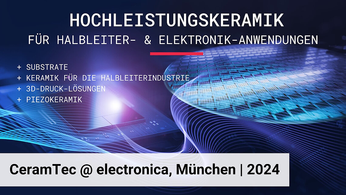 CeramTec Flyer für die electronica 2024
