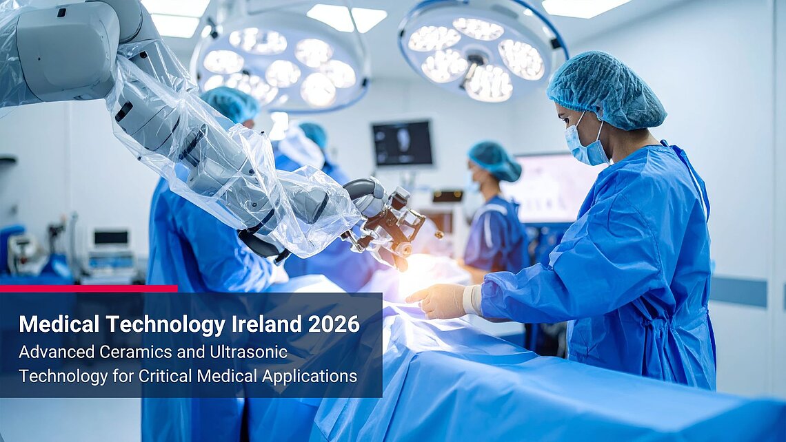 CeramTec Flyer für die Medical Techology Ireland 2026 in Dublin