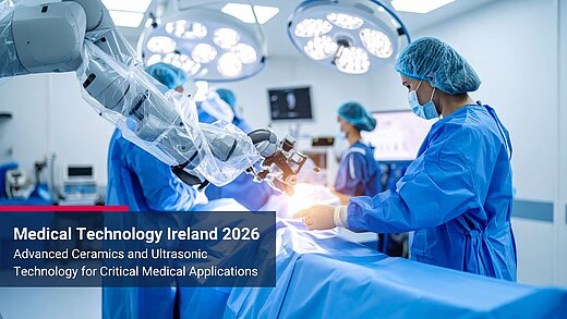 CeramTec Flyer für die Medical Techology Ireland 2026 in Dublin