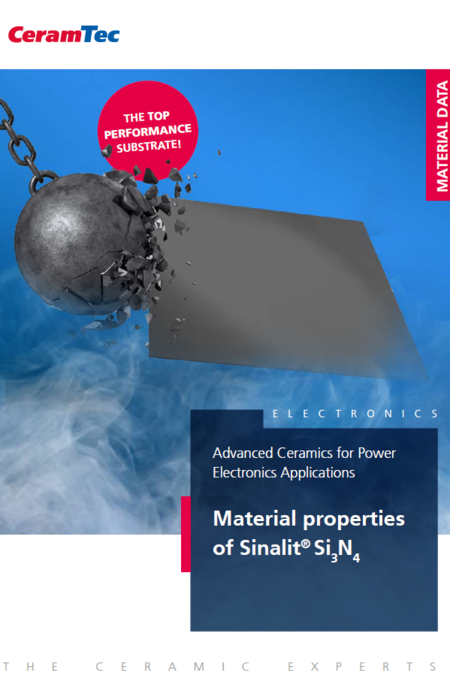 Titelseite der CeramTec-Broschüre für Siliziumnitrid-Substrate