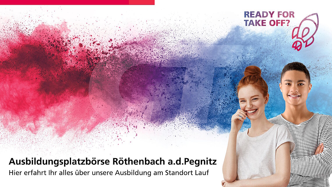 Flyer zu unserem Messeauftritt bei der Ausbildungsplatzbörse Röthenbach