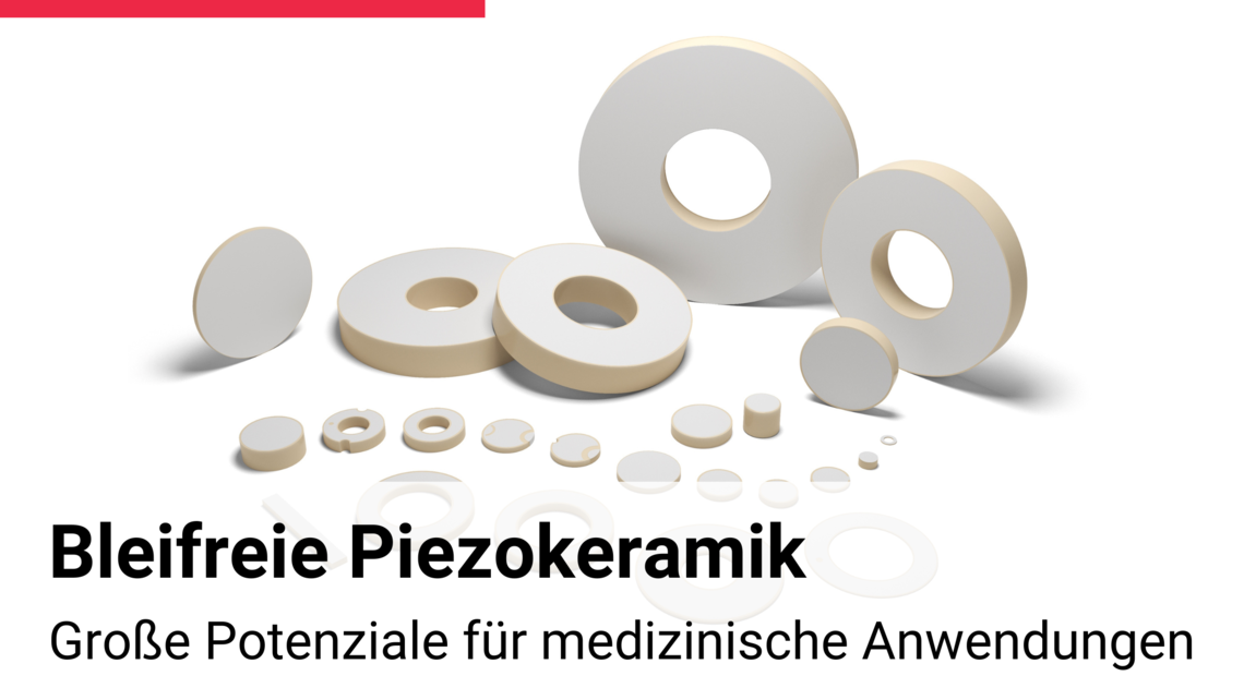 Bleifreie Piezokeramiken auf Basis von BNT-BT auf weißem Hintergrund