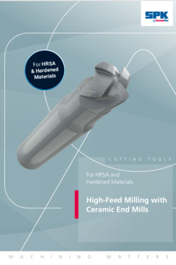SPK brochure on high-feed milling for HRSA and hardened materials