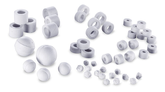 supports catalytiques en céramique pour l'industrie chimique