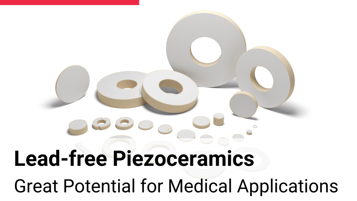 Lead-free piezoceramics based on BNT-BT on white background