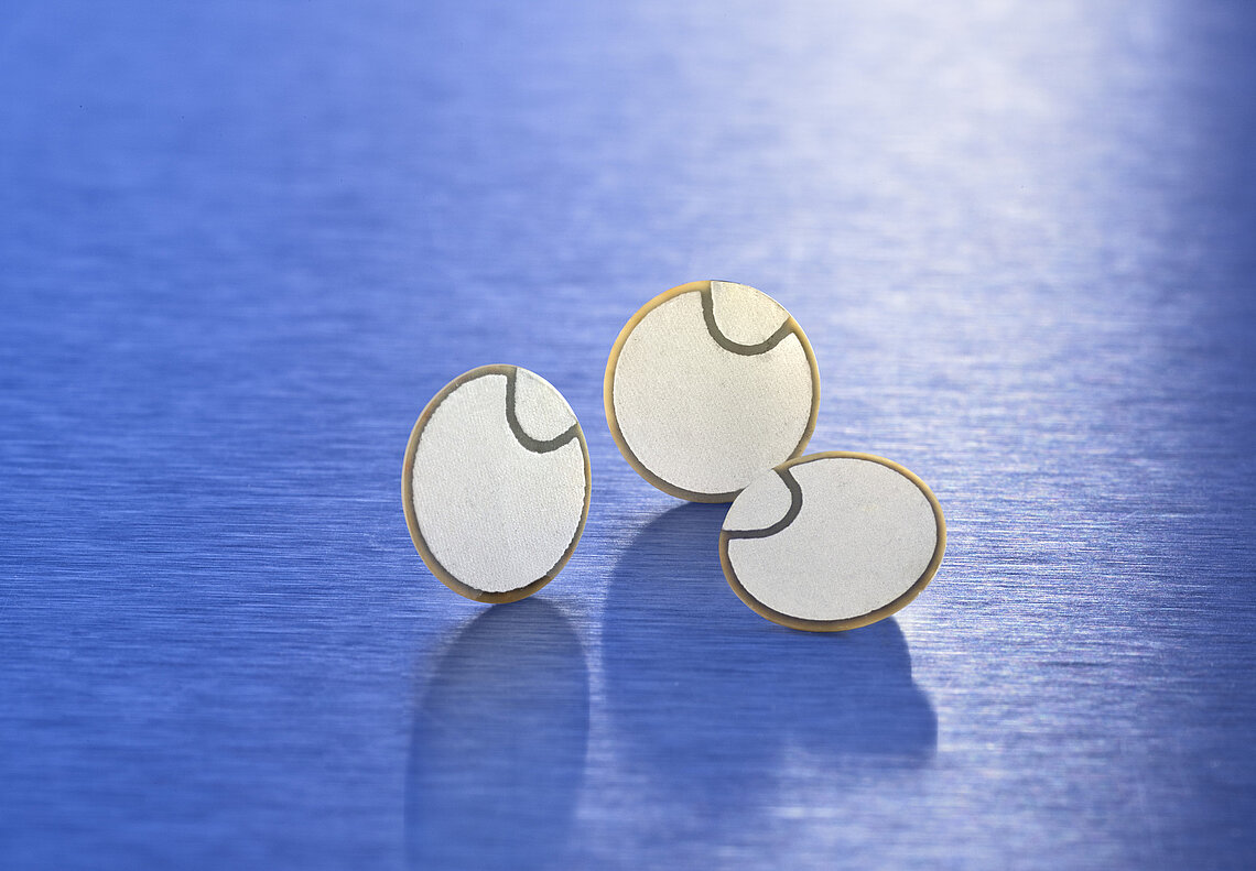 Ceramics infront of a blue background