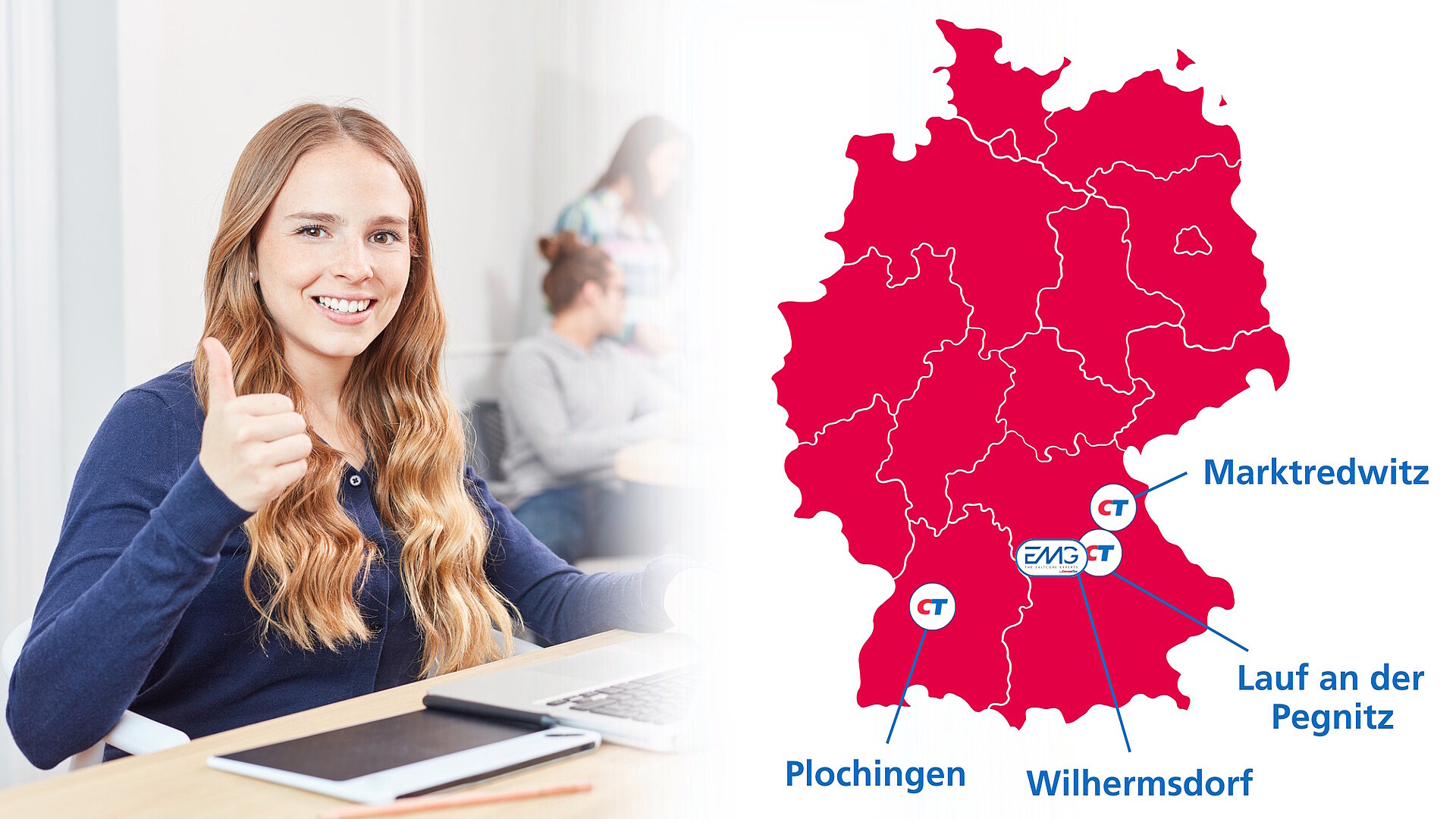 Ausbildung Industriekaufleute in Lauf, Plochingen und Marktredwitz