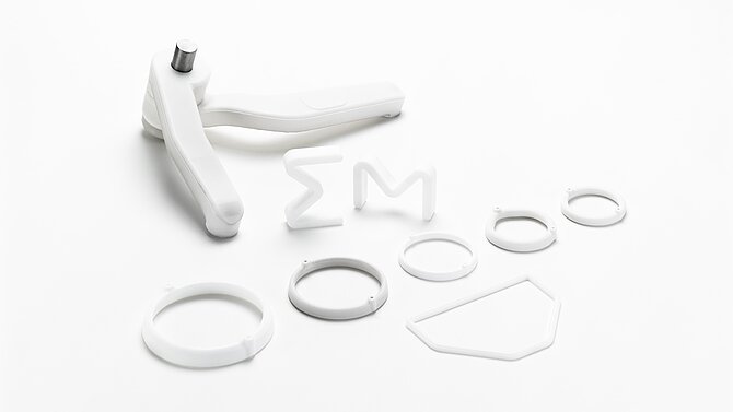 Various white salt cores for the foundry technique