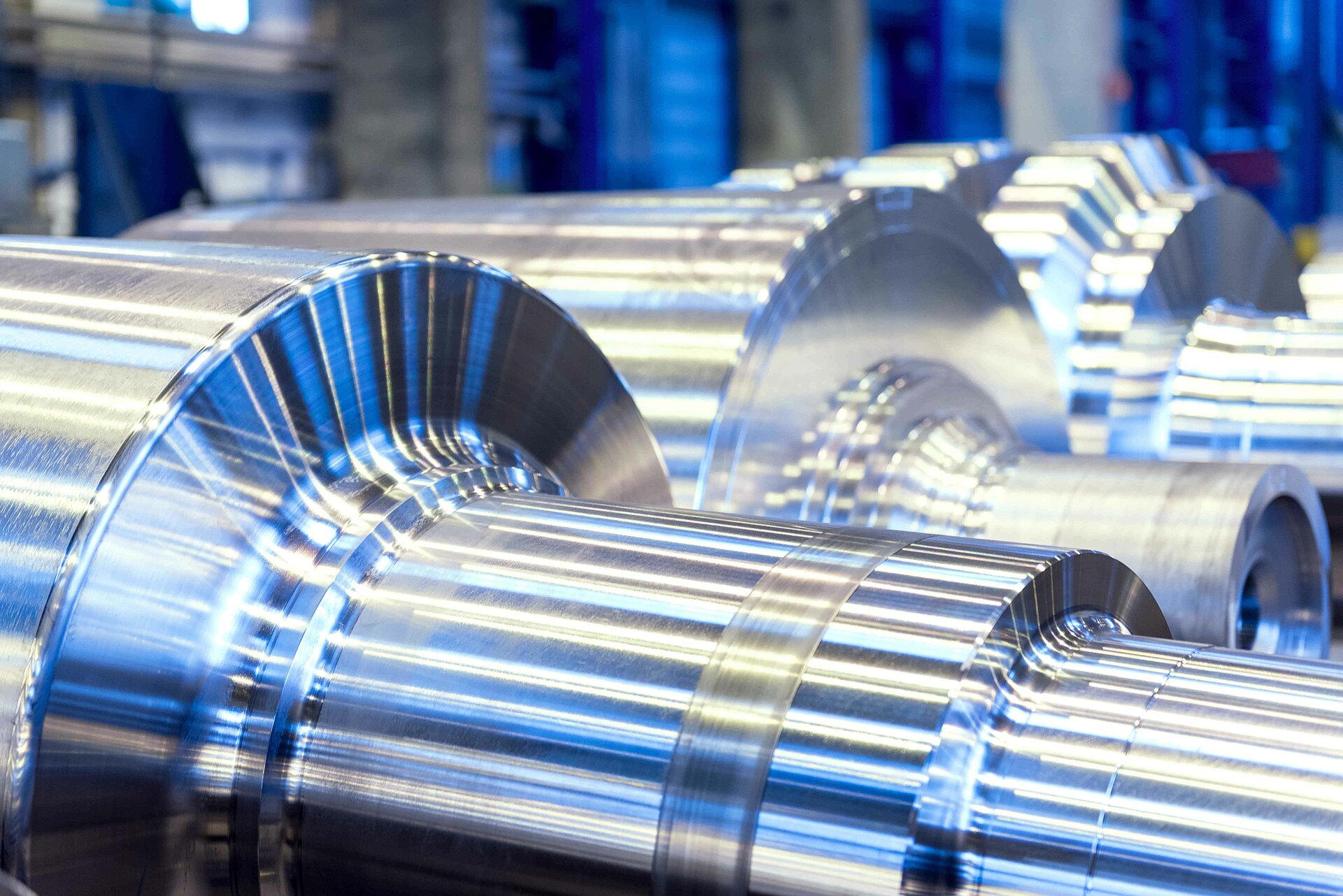 Rouleaux brillants usinés