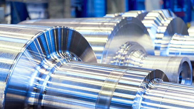 Rouleaux brillants usinés