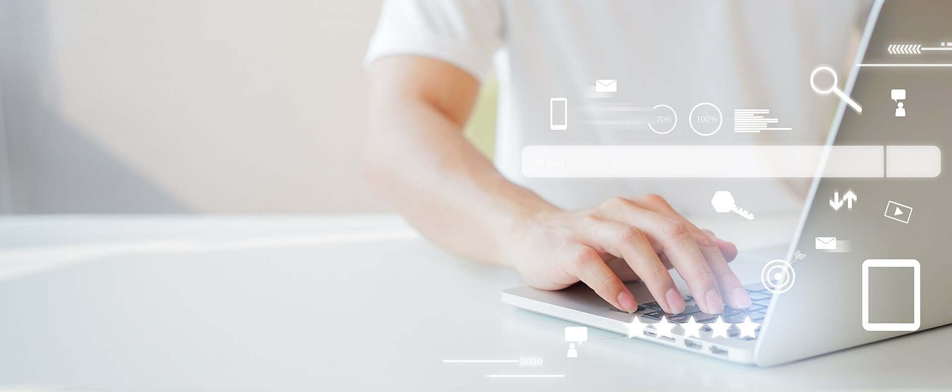 Arbeit, Mitarbeiter, digital, laptop, Büro, innovativ