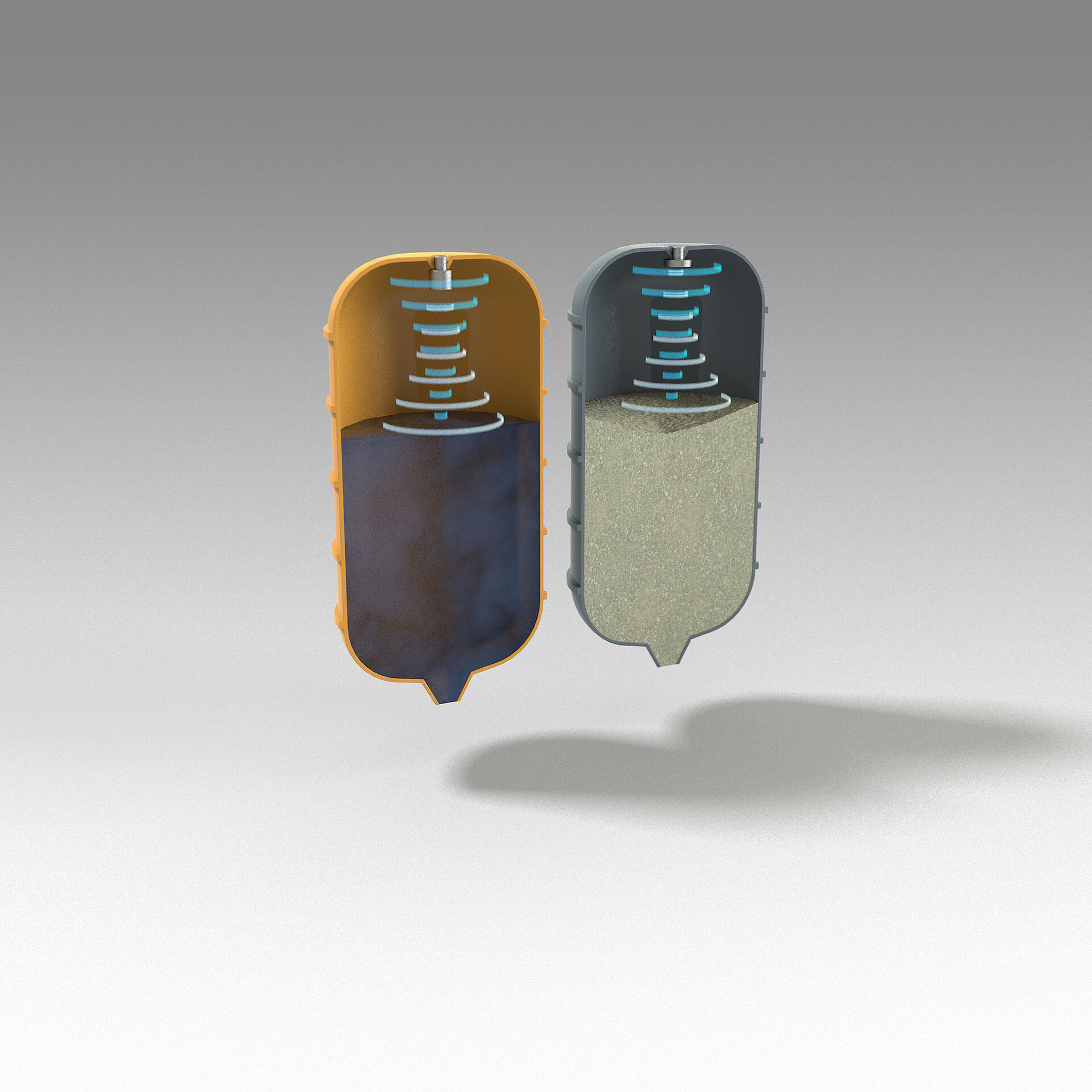 Level Sensors Automotive Industry Storage Silos Animation