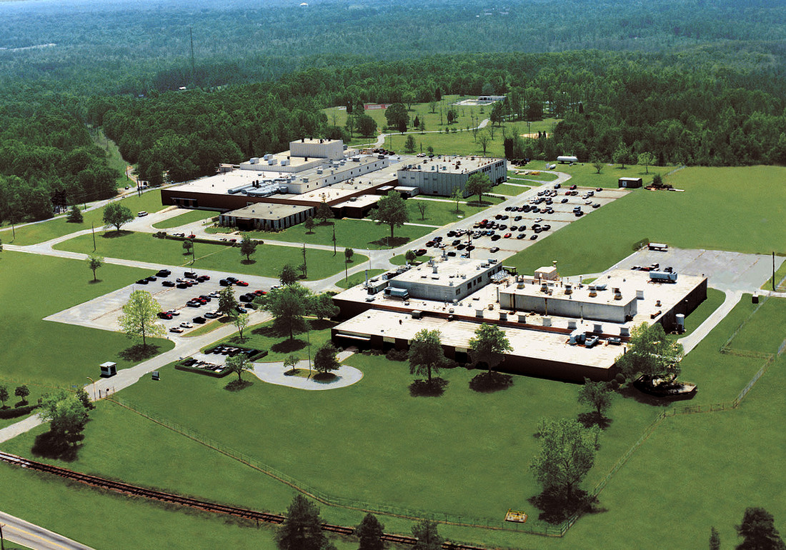Aerial view of CeramTec in Laurens, USA