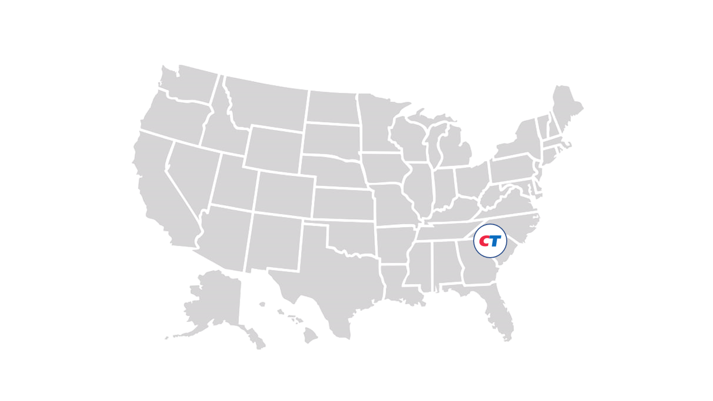 Map of CeramTec in the US