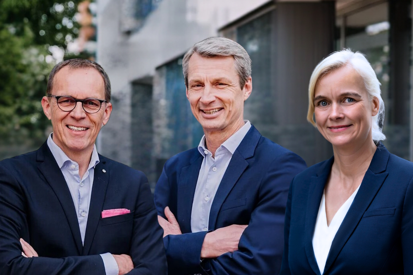Horst Garbrecht, Eric Oellerer und Dr. Carla Kriwet - Mitglieder der CeramTec Geschäftsführung