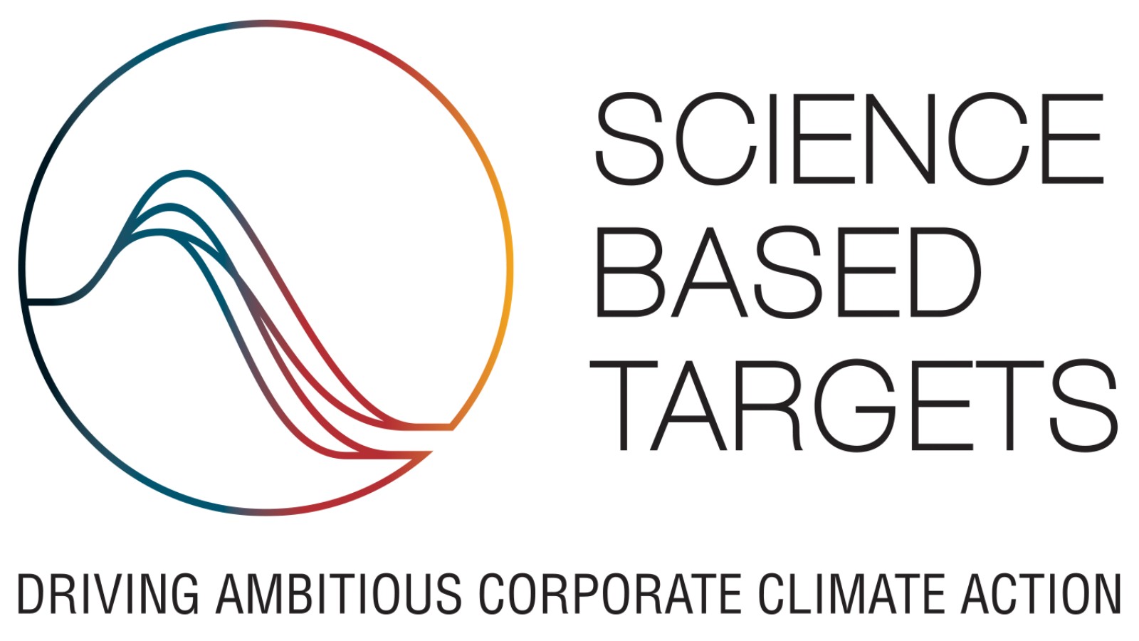 Logo der SBTi (Science Based Targets initiative), die bestätigt, dass unternehmerische Klimaziele im Einklang mit der neuesten Klimawissenschaft stehen.