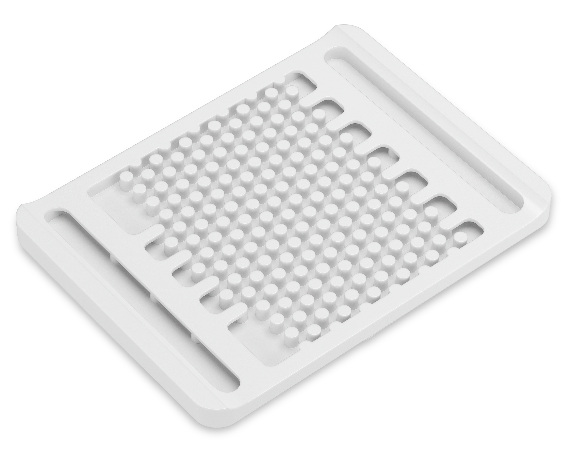 Dissipateur thermique structuré blanc en céramique haute performance de CeramTec